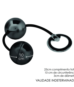 BOLINHA BEN-WA METAL 02UN HARD (CSA130-HA130) - PRETO