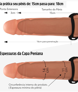 CAPA PENIANA DE 15CM PARA 18CM COM CINTA (CP003-14877) - BEGE