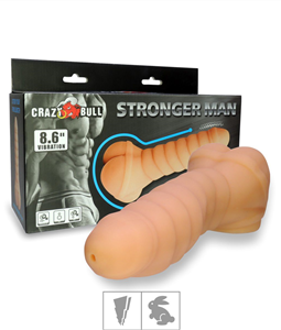 MASTURBADOR COM VIBRO STRONGER MEN SI (1429) - BEGE