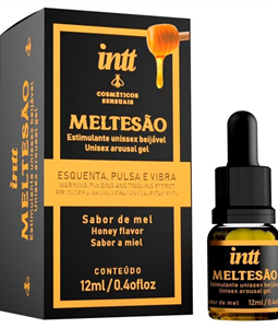 MELTESO ESTIMULANTE UNISSEX BEIJVEL QUE ESQUENTA, PULSA E VIBRA 12ML INTT