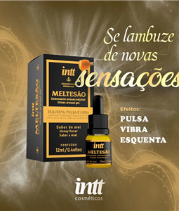 MELTESO ESTIMULANTE UNISSEX BEIJVEL QUE ESQUENTA, PULSA E VIBRA 12ML INTT