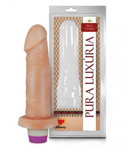 PRTESE PURA LUXRIA REALSTICO COM VIBRO 14X3,7 CM