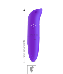 VIBRADOR PONTO G AVELUDADO GOLFINHO SI (6178) - ROXO