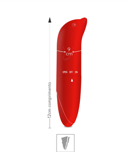 VIBRADOR PONTO G AVELUDADO GOLFINHO SI (6178) - VERMELHO