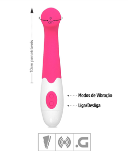 VIBRADOR PONTO G PONTA ACHATADA CHARLES VP (PG009B) - ROSA