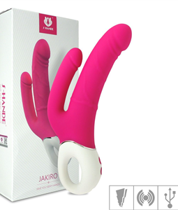 Vibrador Recarregvel Duplo Jakiro SI (6721) - Rosa