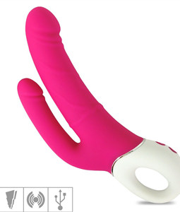 Vibrador Recarregvel Duplo Jakiro SI (6721) - Rosa