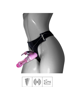 VIBRADOR ROTATIVO COM CINTA ULTRA HARNESS VP (CT004-14745) - ROSA