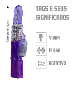 VIBRADOR YOUVIBE ROTATIVO MULTIVELOCIDADES VP (RT000-ST237) - ROXO